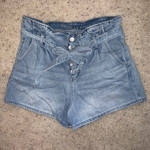 American Eagle Paperbag Mom Shorts